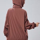 Noelle Batwing Windbreaker in Rose Gold