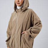 Noelle Batwing Windbreaker in Sage Green