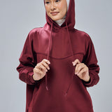 Gia Hoodie in Burgundy