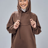Gia Hoodie in Dark Brown