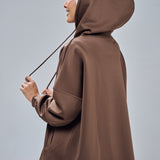 Gia Hoodie in Dark Brown