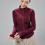 Ella Fitted Top in Burgundy