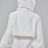 Megan Trench Windbreaker in White