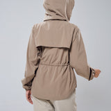Neo Windbreaker Top in Brown