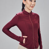 Ella Fitted Top in Burgundy