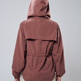 Neo Windbreaker Top in Rose Gold