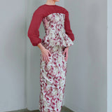 Nayra Kurung in Red