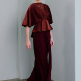Nikita Kurung in Burgundy
