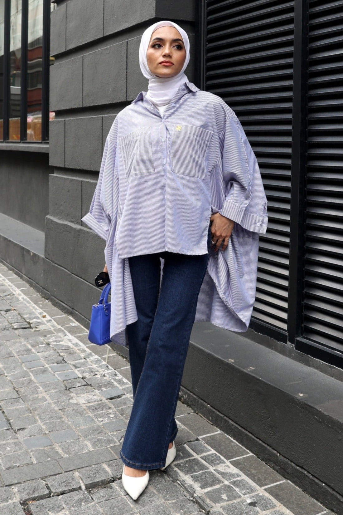 Lovina Top in Indigo Blue