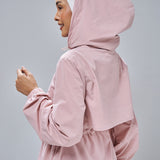 Megan Trench Windbreaker in Dusty Pink