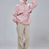 Megan Trench Windbreaker in Dusty Pink