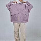 Thara Boxy Windbreaker in Lilac