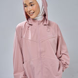 Clara Relaxed Fit Windbreaker in Dusty Pink