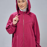 Clara Relaxed Fit Windbreaker in Magenta