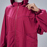 Clara Relaxed Fit Windbreaker in Magenta