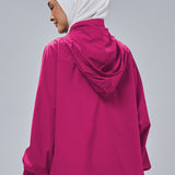 Clara Relaxed Fit Windbreaker in Magenta