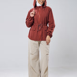 Neo Windbreaker Top in Terracota