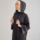 Naomi Hoodie Dress in Black