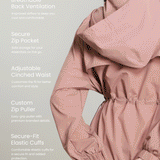 Neo X Windbreaker in Powder Pink
