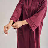 Naomi Hoodie Dress in Plum