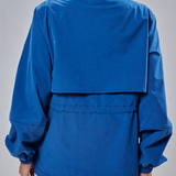 Megan Trench Windbreaker in Ocean Blue