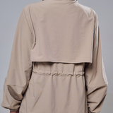 Megan Trench Windbreaker in Light Brown