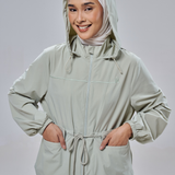 Neo Windbreaker Top in Mint Green