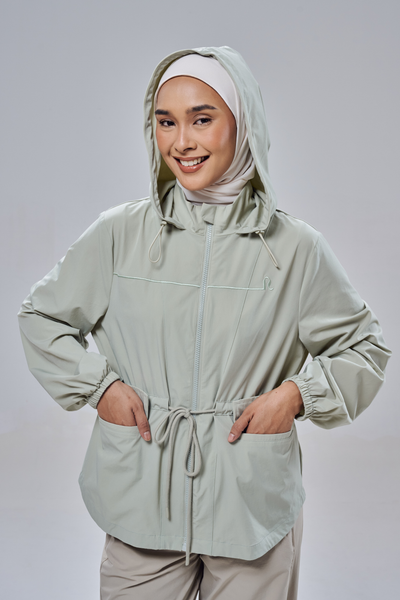 ジャケット・アウター bibiy. NELLY WINDBREAKER TOP Neo Windbreaker Top in Mint Green – NADA