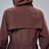 Neo Windbreaker Top in Dark Brown