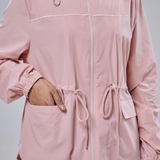 Neo Windbreaker Top in Light Pink