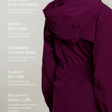 Neo X Windbreaker in Aubergine