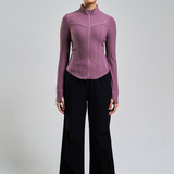Ella Fitted Top in Dusty Mauve