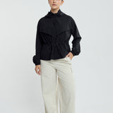 Lara Aeroshade Cinched Windbreaker in Black