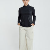 Naomi Lightweight Running Top in Black