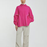 Talia Dynamic Windbreaker in Fuchsia Pink