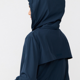 Neo Windbreaker Top in Charcoal Blue
