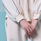 Hera Adjustable Waist Hoodie in Cream