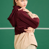 Iris Adjustfit Windbreaker Burgundy & Sand