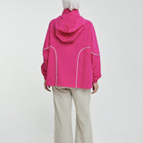 Talia Dynamic Windbreaker in Fuchsia Pink