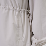 Nyla Cinched Windbreaker in Light Grey