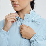 Sophia Aeroshade Cinched Windbreaker in Dusty Blue