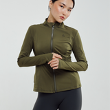 Eva Flexform Fitted Jacket in Dark Olive