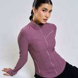 Ella Fitted Top in Dusty Mauve