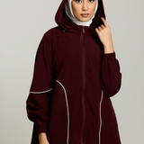 Talia Dynamic Windbreaker in Burgundy