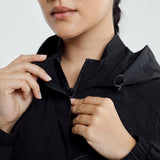 Lara Aeroshade Cinched Windbreaker in Black