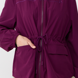 Neo Windbreaker Top in Aubergine