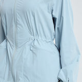 Sophia Aeroshade Cinched Windbreaker in Dusty Blue