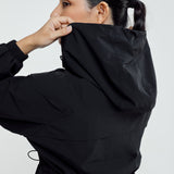 Lara Aeroshade Cinched Windbreaker in Black
