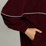 Talia Dynamic Windbreaker in Burgundy