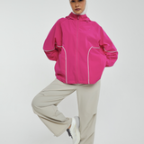 Talia Dynamic Windbreaker in Fuchsia Pink